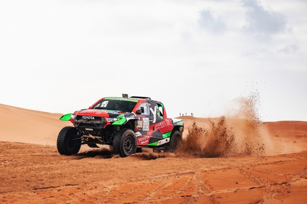Quintero leads the overall standings of the car category in the 2024 Abu Dhabi Desert Rally